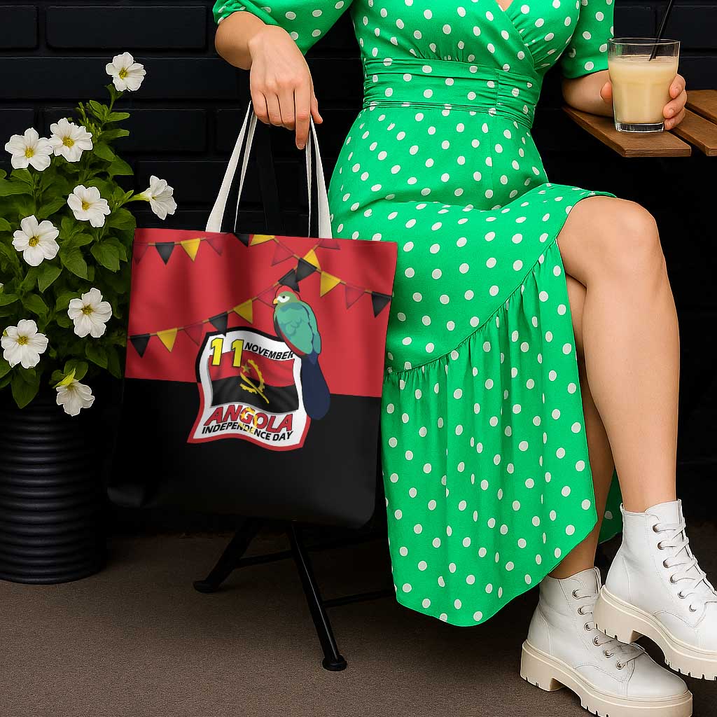 Happy Angola Tote Bag 50 Years of Independence - Wonder Print Shop