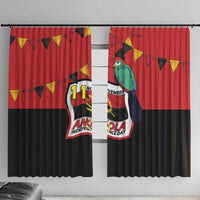 Happy Angola Window Curtain 50 Years of Independence - Wonder Print Shop