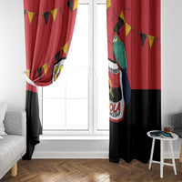 Happy Angola Window Curtain 50 Years of Independence - Wonder Print Shop