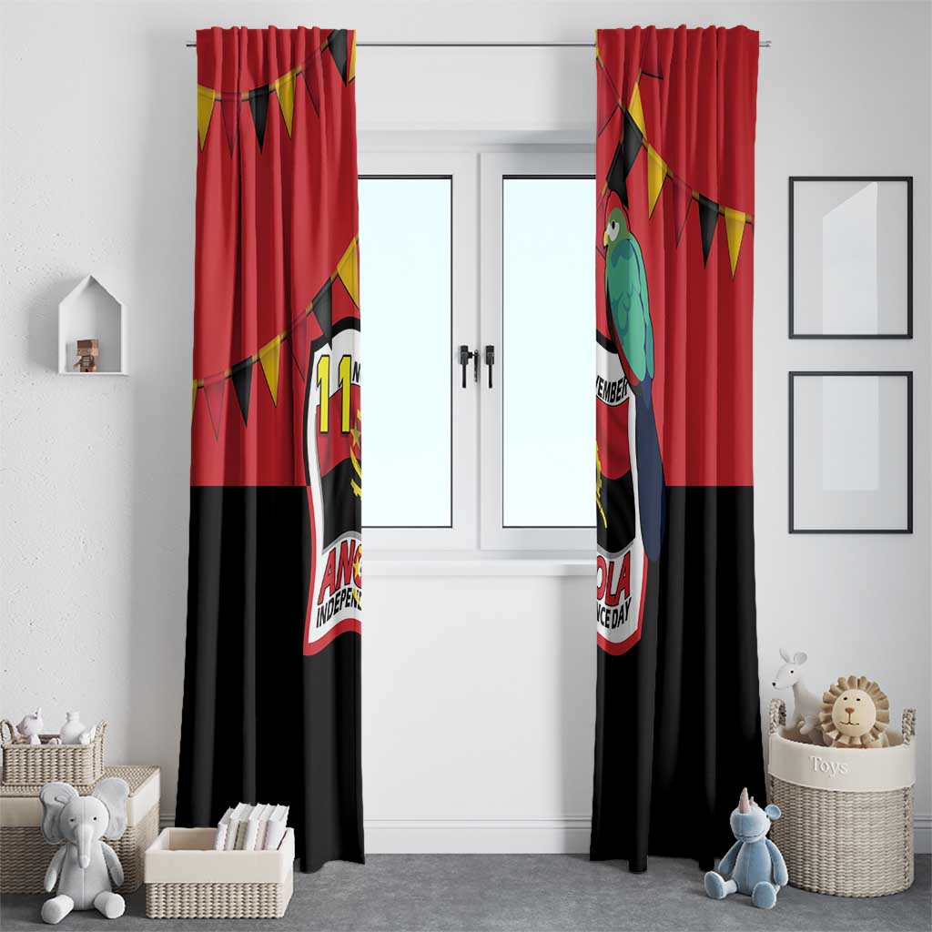 Happy Angola Window Curtain 50 Years of Independence - Wonder Print Shop