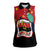 Happy Angola Women Sleeveless Polo Shirt 50 Years of Independence - Wonder Print Shop