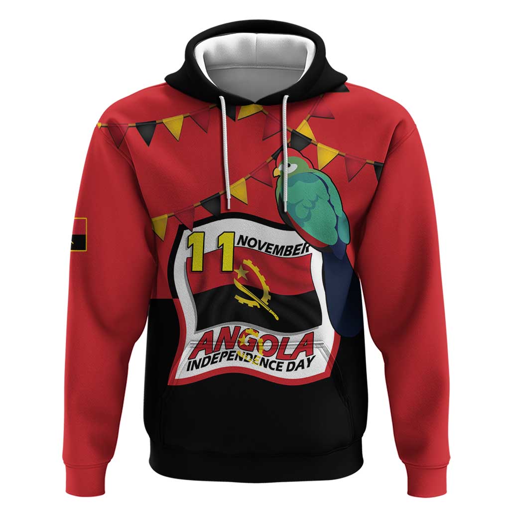 Happy Angola Zip Hoodie 50 Years of Independence - Wonder Print Shop