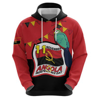 Happy Angola Zip Hoodie 50 Years of Independence - Wonder Print Shop