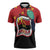 Happy Angola Zipper Polo Shirt 50 Years of Independence - Wonder Print Shop