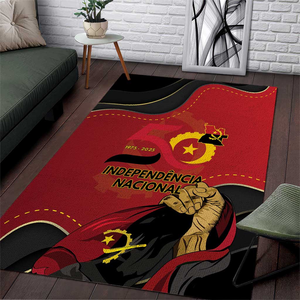 Angola Independence Day Area Rug Virtue Is Stronger When United - Wonder Print Shop