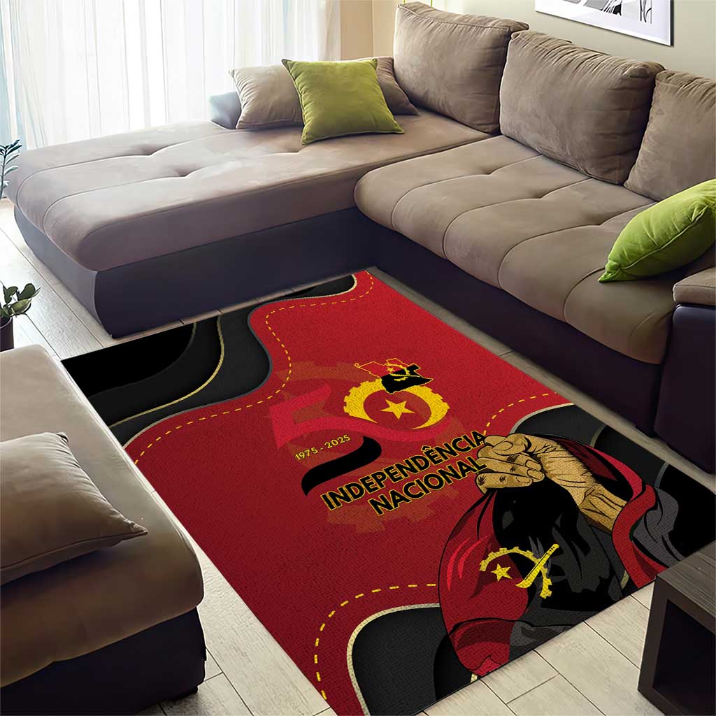 Angola Independence Day Area Rug Virtue Is Stronger When United - Wonder Print Shop