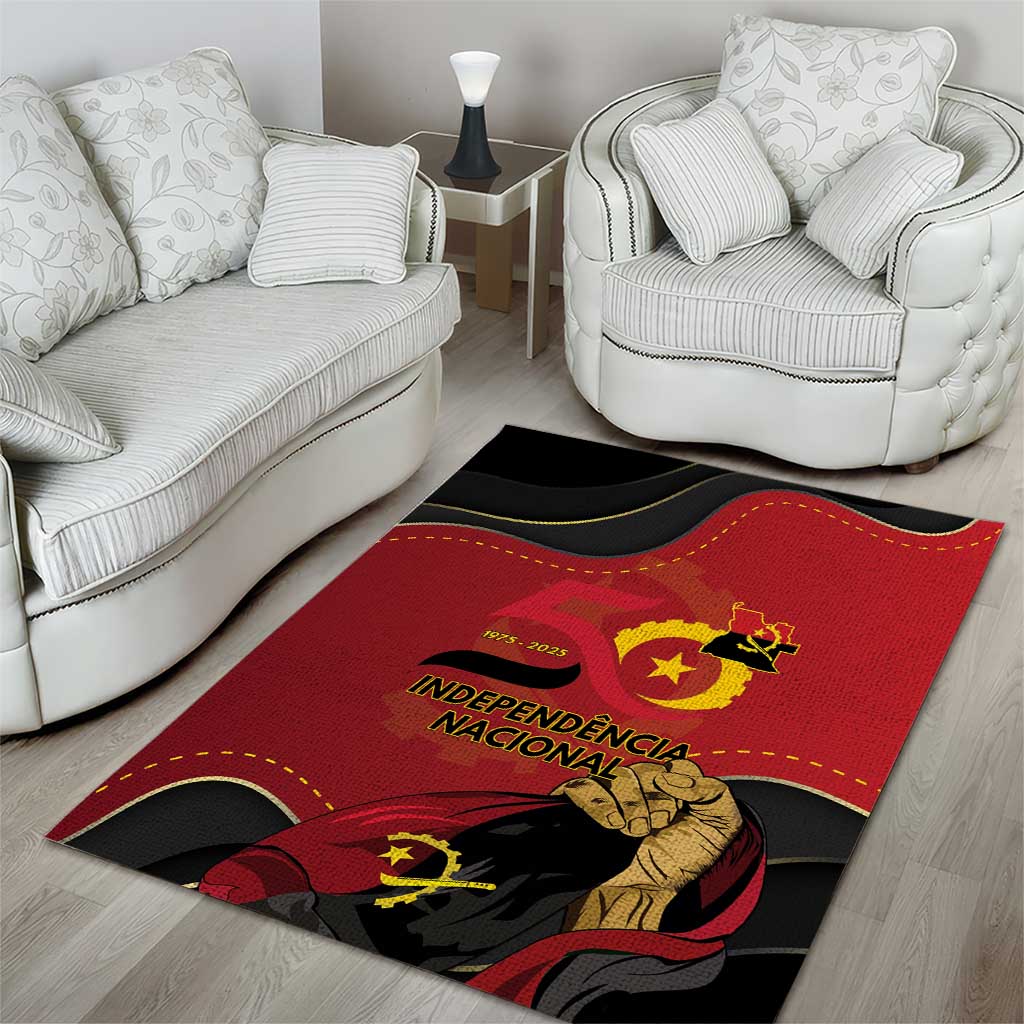 Angola Independence Day Area Rug Virtue Is Stronger When United - Wonder Print Shop