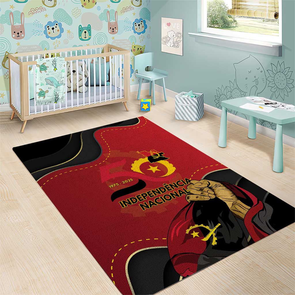 Angola Independence Day Area Rug Virtue Is Stronger When United - Wonder Print Shop