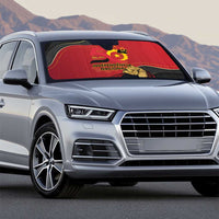 Angola Independence Day Auto Sun Shade Virtue Is Stronger When United - Wonder Print Shop