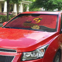 Angola Independence Day Auto Sun Shade Virtue Is Stronger When United - Wonder Print Shop
