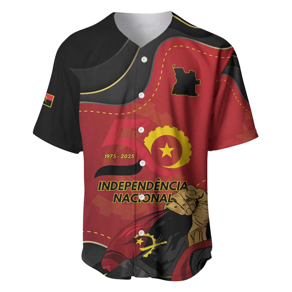 Personalized Angola Independence Day Baseball Jersey Virtue Is Stronger When United - Wonder Print Shop