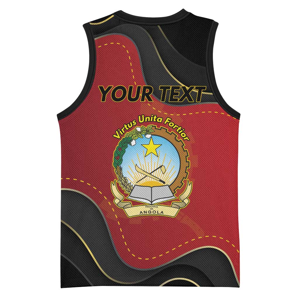 Personalized Angola Independence Day Basketball Jersey Virtue Is Stronger When United - Wonder Print Shop