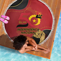 Angola Independence Day Beach Blanket Virtue Is Stronger When United - Wonder Print Shop