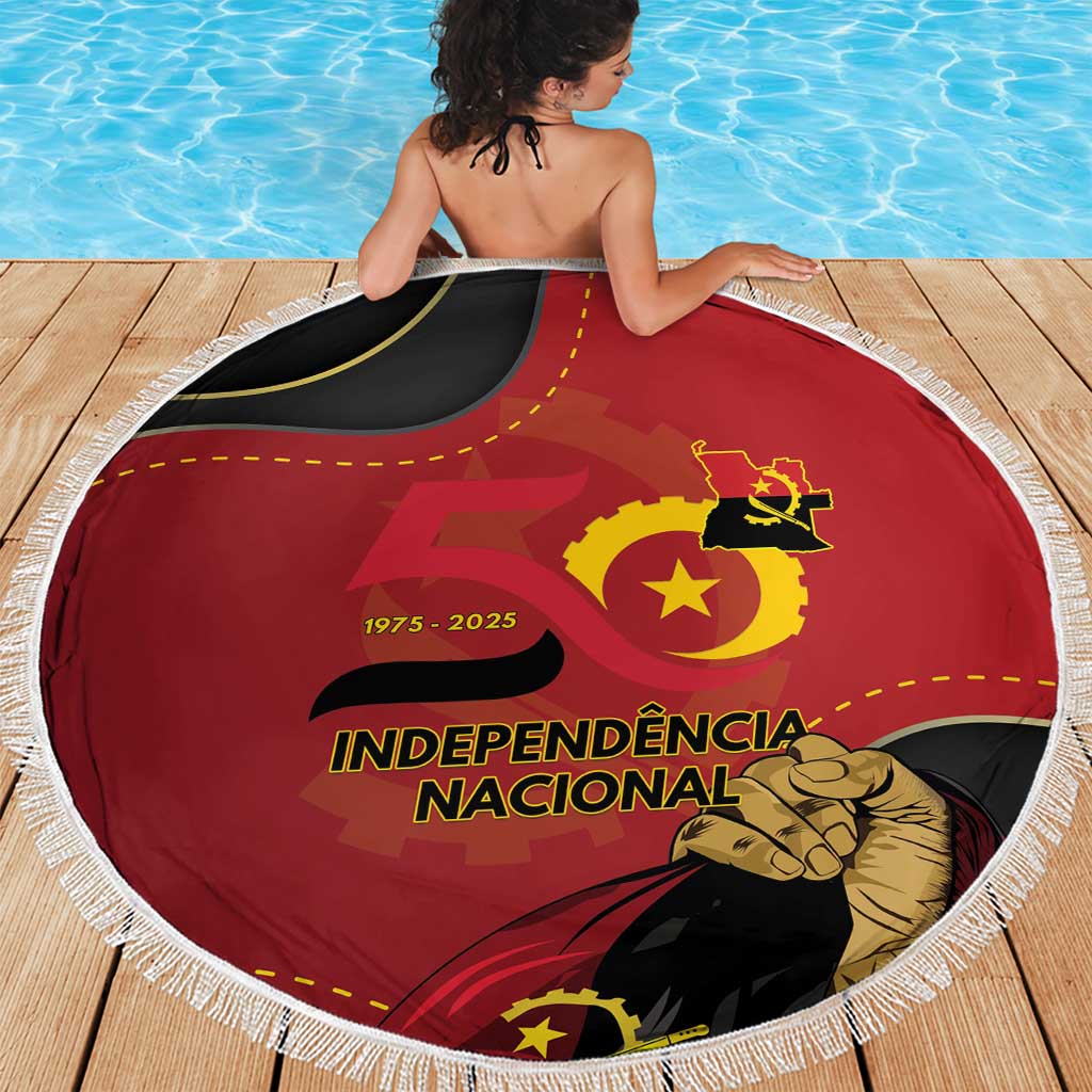 Angola Independence Day Beach Blanket Virtue Is Stronger When United - Wonder Print Shop