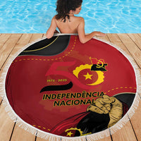 Angola Independence Day Beach Blanket Virtue Is Stronger When United - Wonder Print Shop