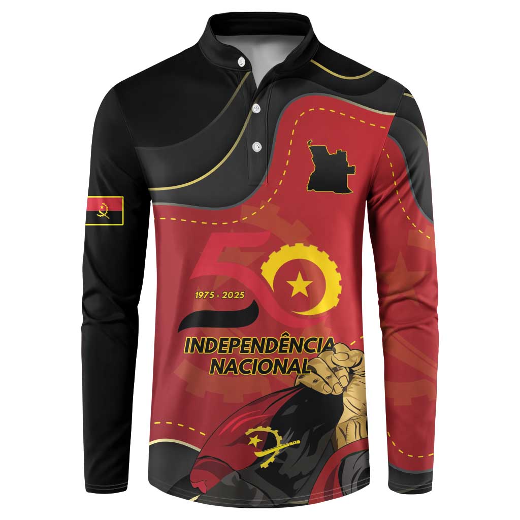 Personalized Angola Independence Day Button Sweatshirt Virtue Is Stronger When United - Wonder Print Shop