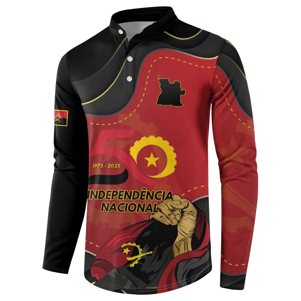 Personalized Angola Independence Day Button Sweatshirt Virtue Is Stronger When United - Wonder Print Shop