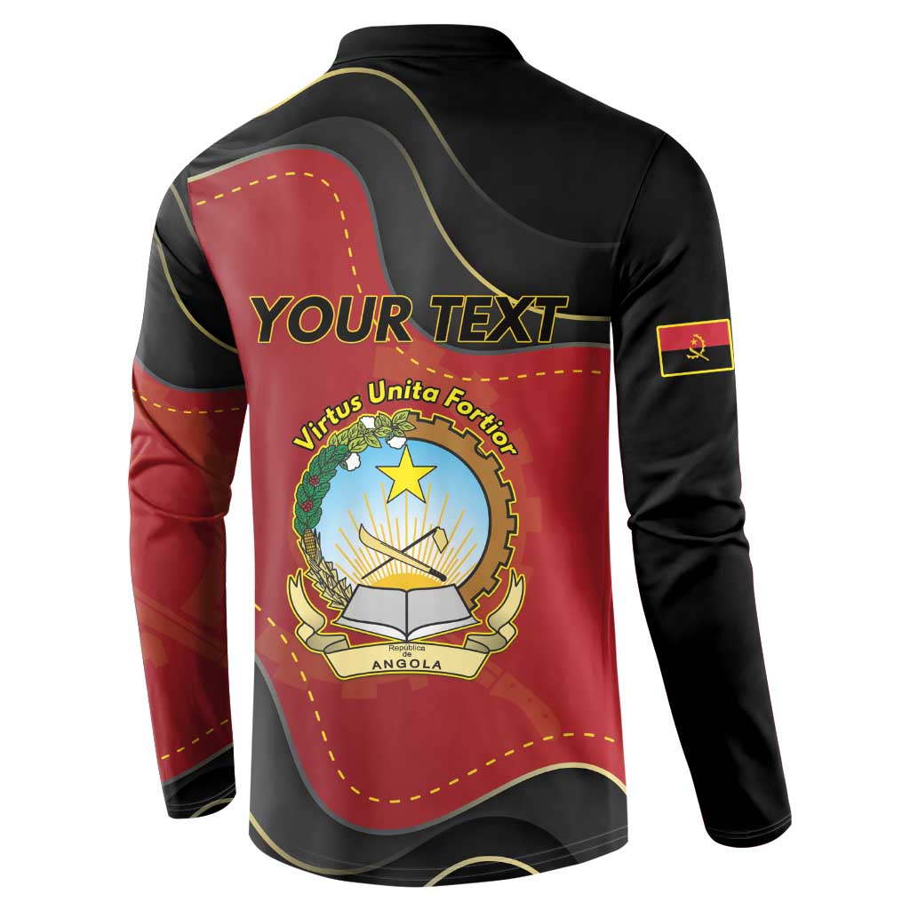 Personalized Angola Independence Day Button Sweatshirt Virtue Is Stronger When United - Wonder Print Shop