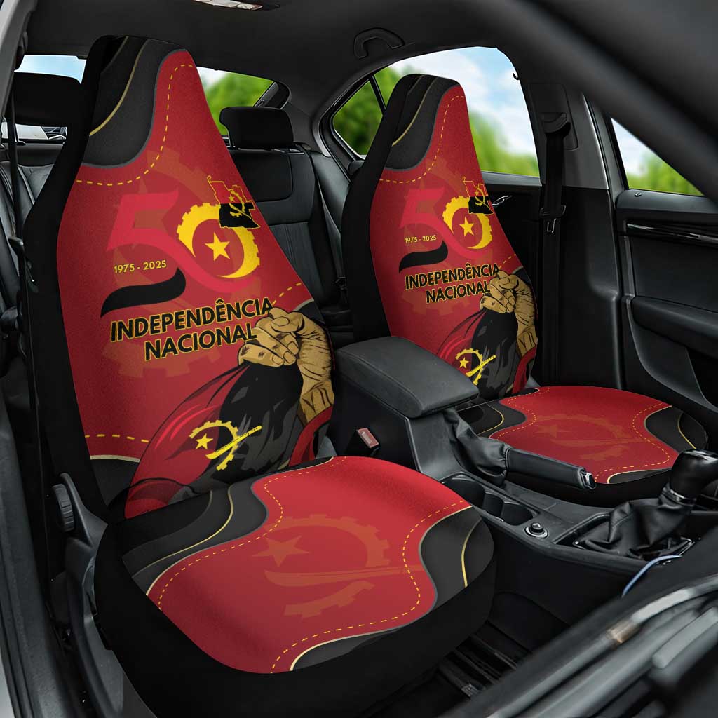 Angola Independence Day Car Seat Cover Virtue Is Stronger When United - Wonder Print Shop