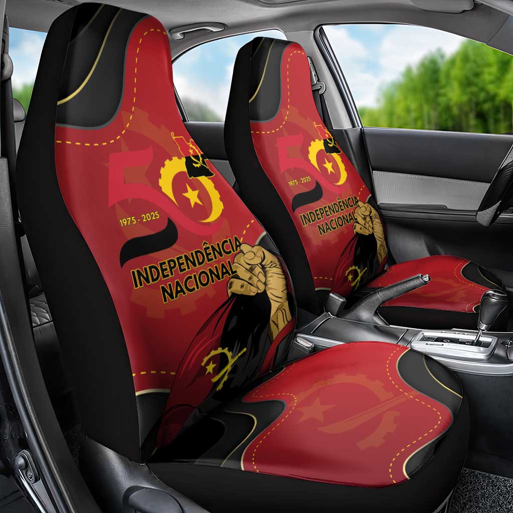 Angola Independence Day Car Seat Cover Virtue Is Stronger When United - Wonder Print Shop
