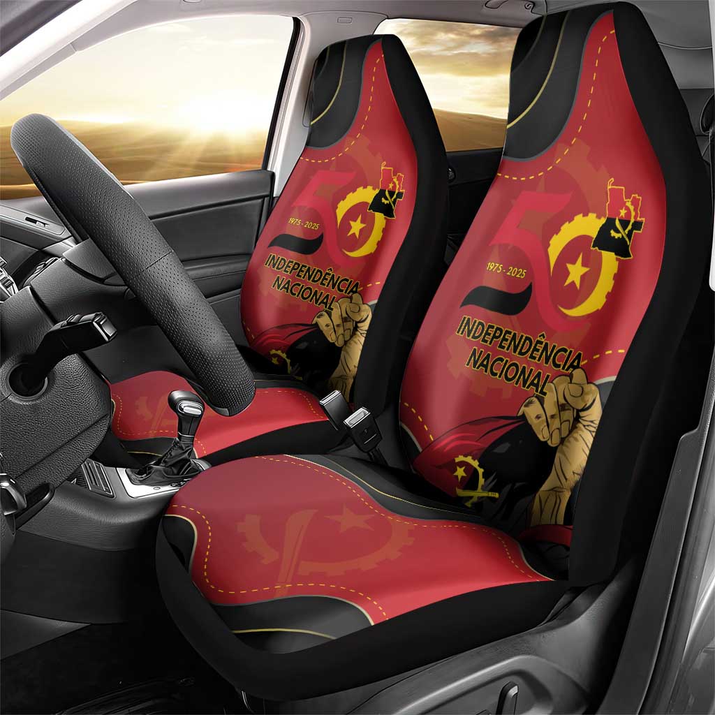 Angola Independence Day Car Seat Cover Virtue Is Stronger When United - Wonder Print Shop