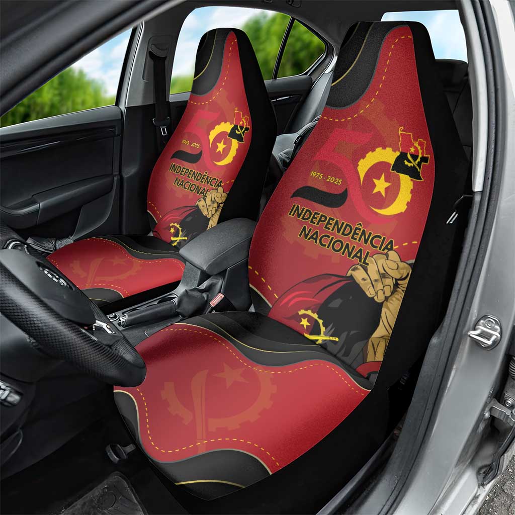 Angola Independence Day Car Seat Cover Virtue Is Stronger When United - Wonder Print Shop