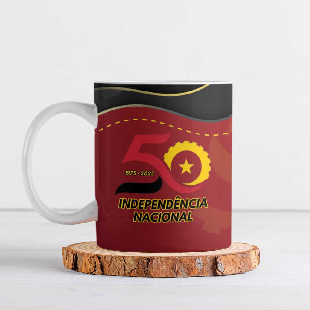 Personalized Angola Independence Day Ceramic Mug Virtue Is Stronger When United - Wonder Print Shop