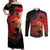 Personalized Angola Independence Day Couples Matching Off Shoulder Maxi Dress and Long Sleeve Button Shirt Virtue Is Stronger When United - Wonder Print Shop