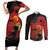 Personalized Angola Independence Day Couples Matching Short Sleeve Bodycon Dress and Long Sleeve Button Shirt Virtue Is Stronger When United - Wonder Print Shop