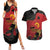Personalized Angola Independence Day Couples Matching Summer Maxi Dress and Hawaiian Shirt Virtue Is Stronger When United - Wonder Print Shop
