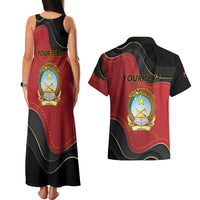 Personalized Angola Independence Day Couples Matching Tank Maxi Dress and Hawaiian Shirt Virtue Is Stronger When United - Wonder Print Shop