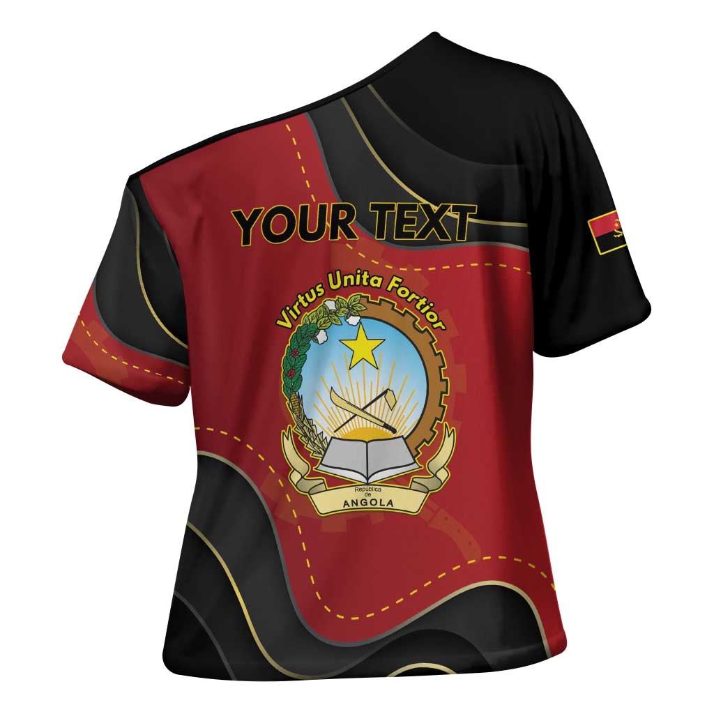 Personalized Angola Independence Day Cross Shoulder Shirt Virtue Is Stronger When United - Wonder Print Shop