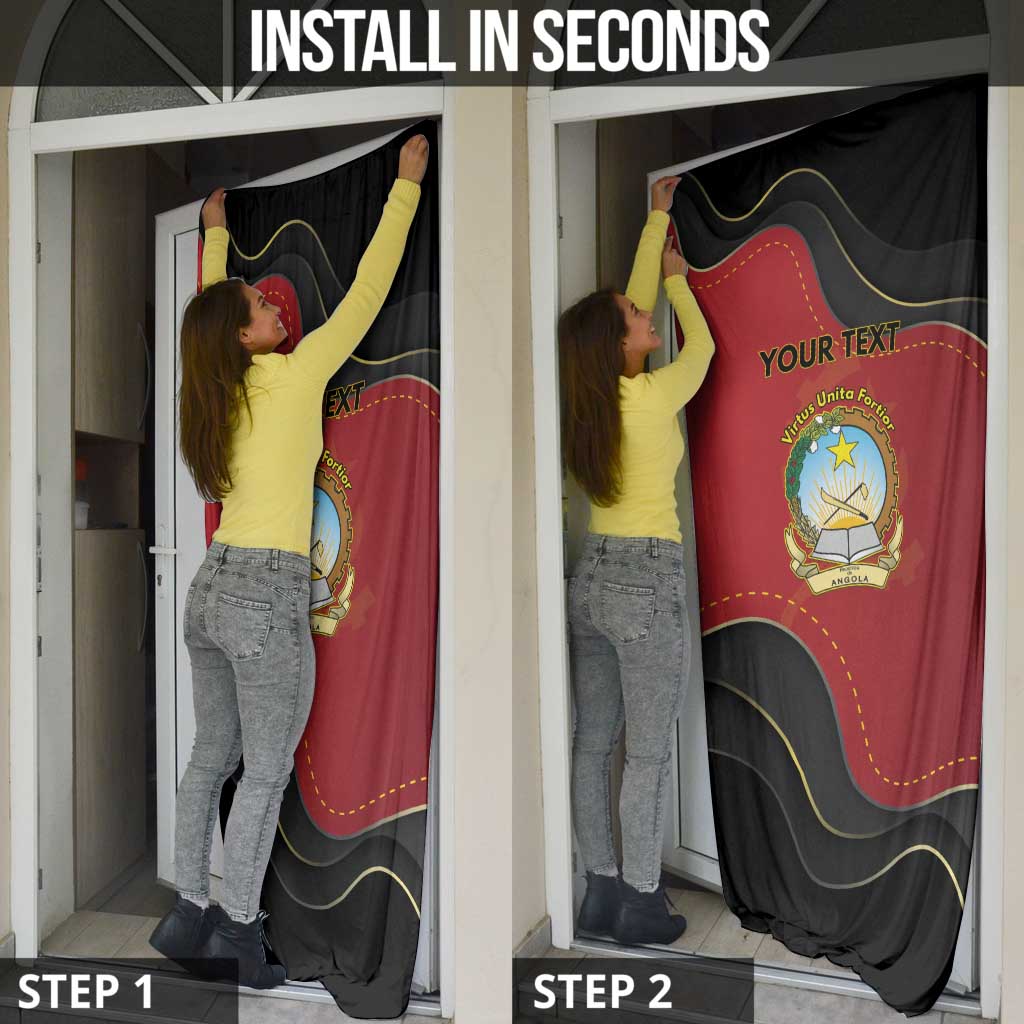Angola Independence Day Door Cover Virtue Is Stronger When United - Wonder Print Shop