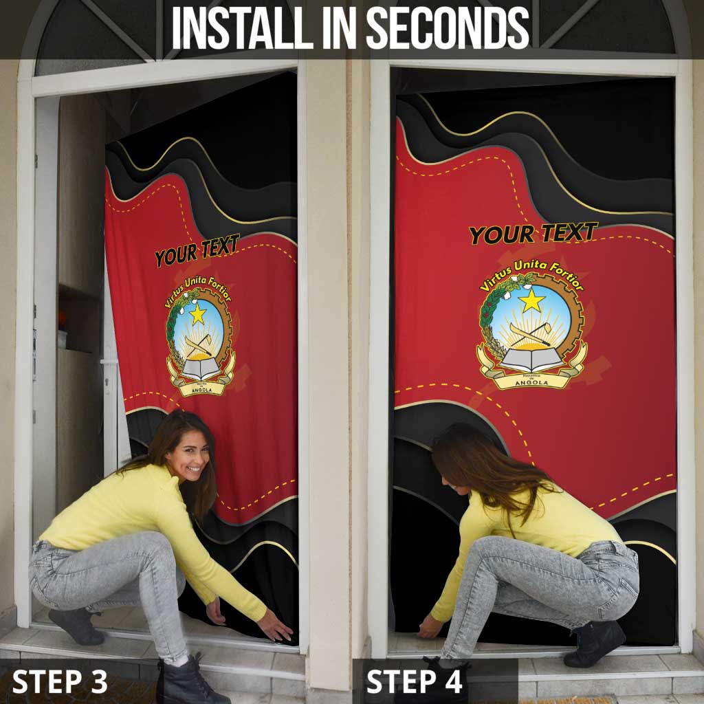Angola Independence Day Door Cover Virtue Is Stronger When United - Wonder Print Shop