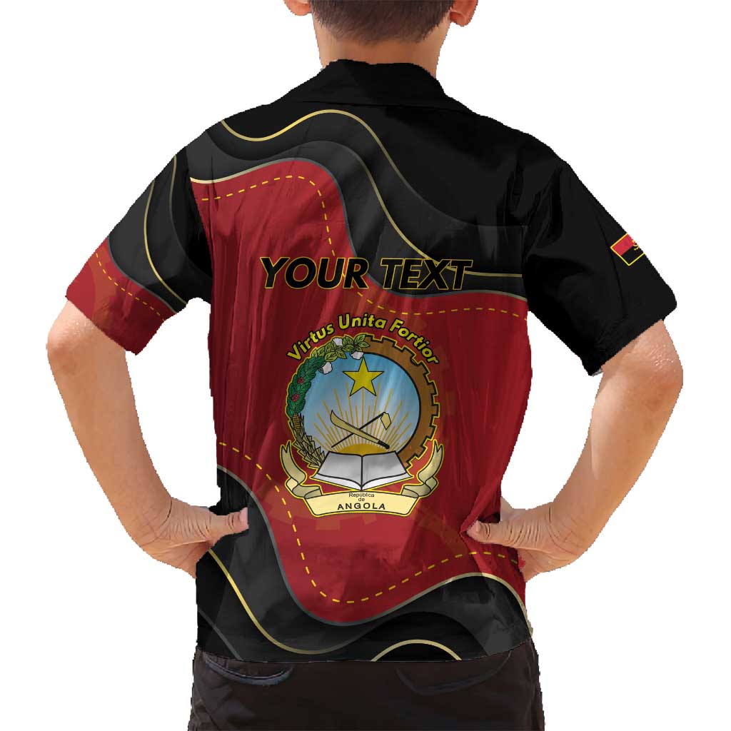 Personalized Angola Independence Day Family Matching Long Sleeve Bodycon Dress and Hawaiian Shirt Virtue Is Stronger When United - Wonder Print Shop