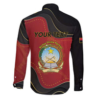 Personalized Angola Independence Day Family Matching Long Sleeve Bodycon Dress and Hawaiian Shirt Virtue Is Stronger When United - Wonder Print Shop