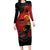 Personalized Angola Independence Day Family Matching Long Sleeve Bodycon Dress and Hawaiian Shirt Virtue Is Stronger When United - Wonder Print Shop
