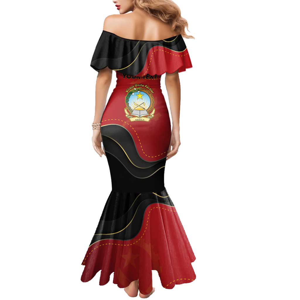 Personalized Angola Independence Day Family Matching Mermaid Dress and Hawaiian Shirt Virtue Is Stronger When United - Wonder Print Shop