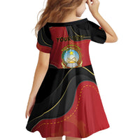 Personalized Angola Independence Day Family Matching Off The Shoulder Long Sleeve Dress and Hawaiian Shirt Virtue Is Stronger When United - Wonder Print Shop