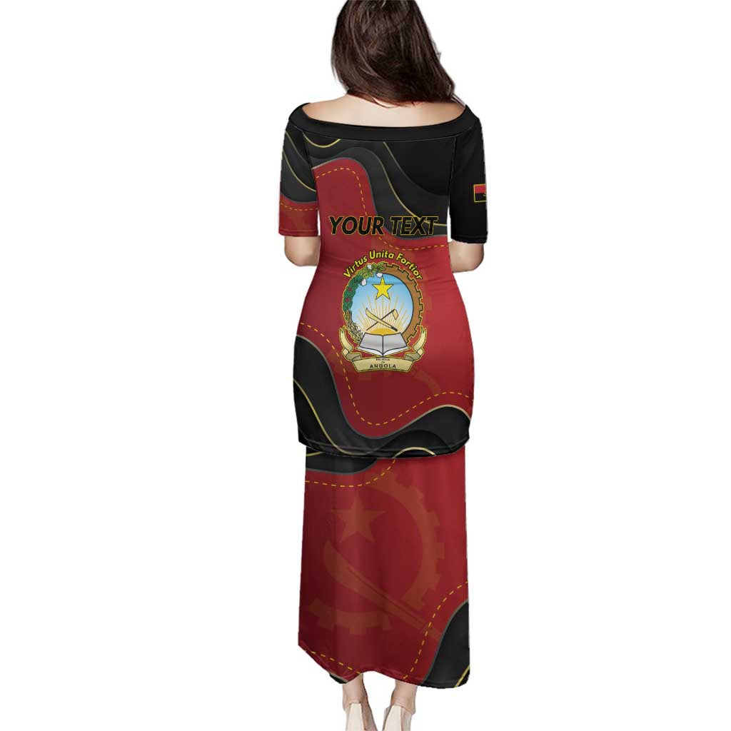 Personalized Angola Independence Day Family Matching Puletasi and Hawaiian Shirt Virtue Is Stronger When United - Wonder Print Shop