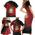 Personalized Angola Independence Day Family Matching Short Sleeve Bodycon Dress and Hawaiian Shirt Virtue Is Stronger When United - Wonder Print Shop