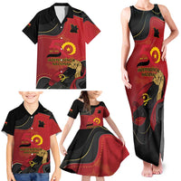Personalized Angola Independence Day Family Matching Tank Maxi Dress and Hawaiian Shirt Virtue Is Stronger When United - Wonder Print Shop