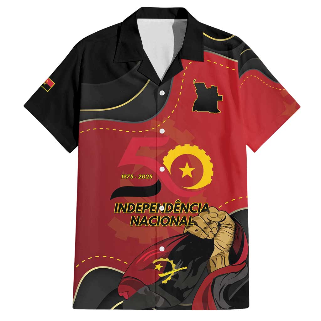 Personalized Angola Independence Day Family Matching Tank Maxi Dress and Hawaiian Shirt Virtue Is Stronger When United - Wonder Print Shop