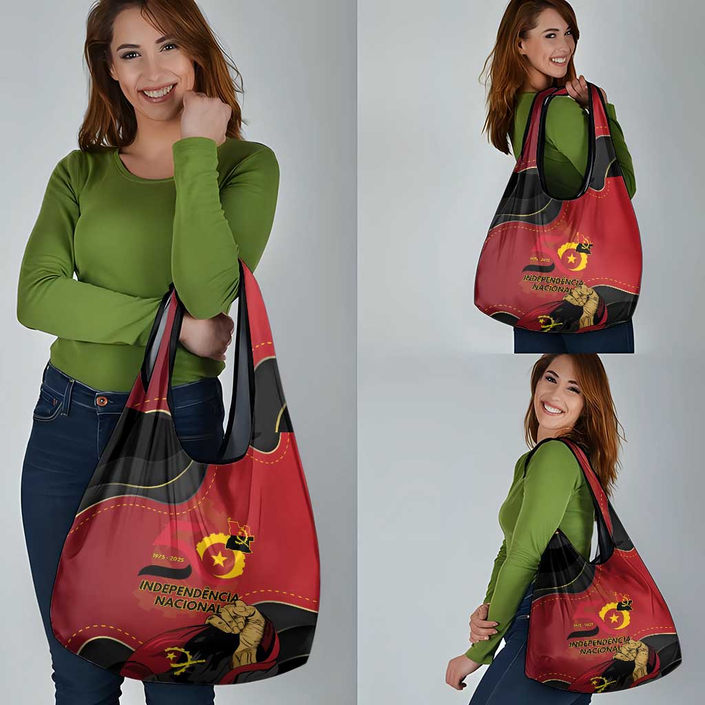 Angola Independence Day Grocery Bag Virtue Is Stronger When United - Wonder Print Shop