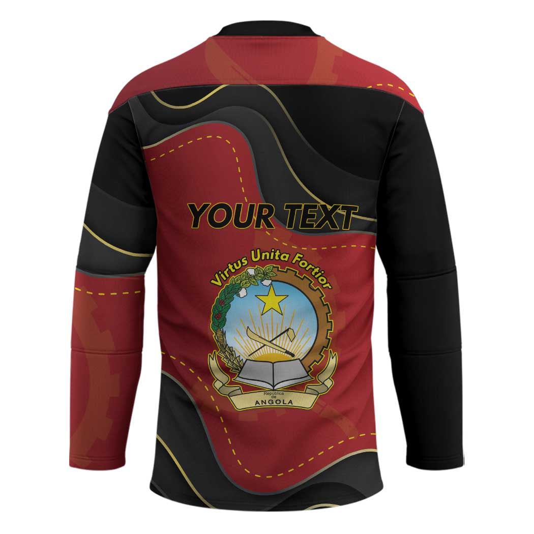 Personalized Angola Independence Day Hockey Jersey Virtue Is Stronger When United - Wonder Print Shop