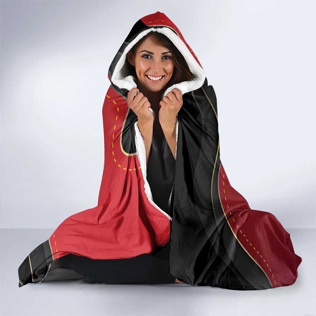 Angola Independence Day Hooded Blanket Virtue Is Stronger When United - Wonder Print Shop