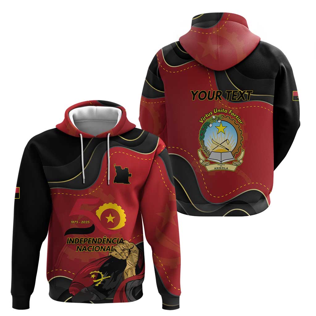 Personalized Angola Independence Day Hoodie Virtue Is Stronger When United - Wonder Print Shop