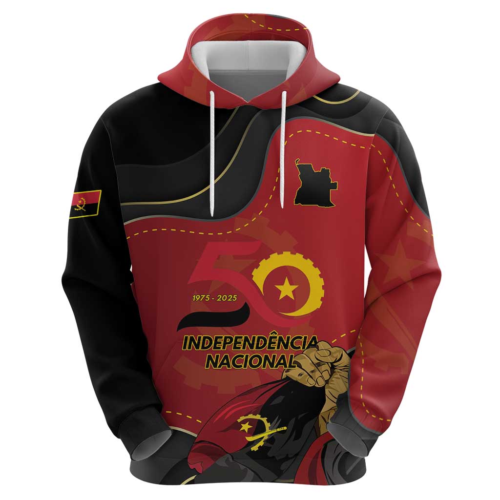 Personalized Angola Independence Day Hoodie Virtue Is Stronger When United - Wonder Print Shop