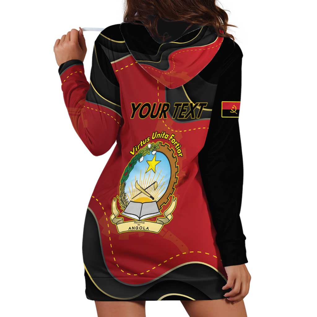 Personalized Angola Independence Day Hoodie Dress Virtue Is Stronger When United - Wonder Print Shop