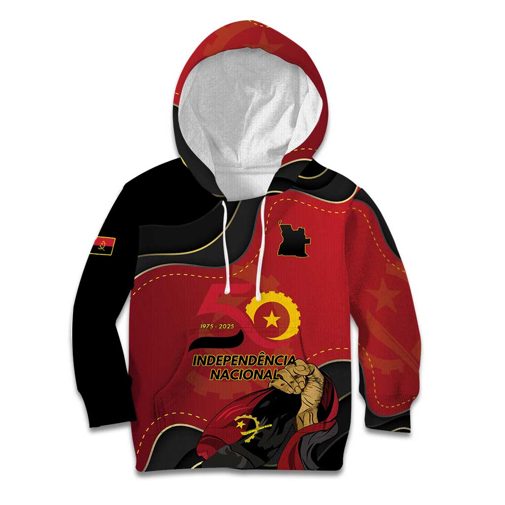 Personalized Angola Independence Day Kid Hoodie Virtue Is Stronger When United - Wonder Print Shop
